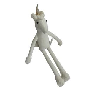 WEST ELM x POTTERY BARN KIDS White Unicorn Plush Stuffed Animal PBK *READ*